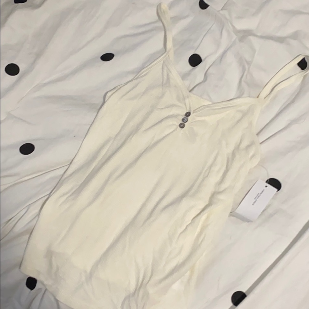White thank top